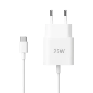 Chargeur mural rapide avec câble intégré pour smartphone, adapté aux environnements de travail professionnels